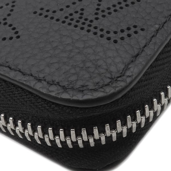 Louis Vuitton Long Wallet Zippy Monogram Mahina Noir Black Silver — view 4