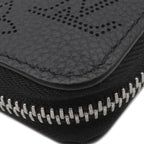 Louis Vuitton Long Wallet Zippy Monogram Mahina Noir Black Silver — view 4