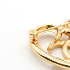 Chanel Brooch Corsage Gold Heart Rhinestone — view 6