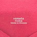 Hermes Coin Case Calvi Evercolor Rose Pink — view 8