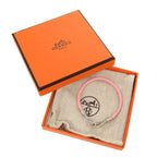 Hermes Jumbo Bracelet Leather Rose Confetti Silver Hardware 1531 — view 3