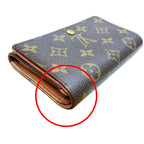 Louis Vuitton Monogram L-shaped Zipper Porte Monnaie Vie Tresor Fold — view 7