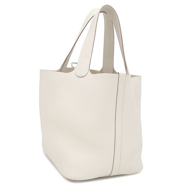 Hermes Handbag Picotin Lock MM Taurillon Clemence Cles Silver Hardware Off — view 3