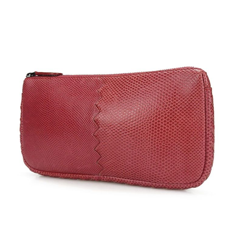 Bottega Veneta Pouch Pink Leather Gunmetal Small Bag — view 2