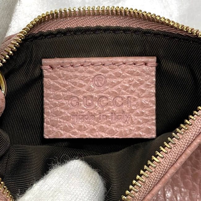 Gucci Coin Case Ring Pink Leather — view 9