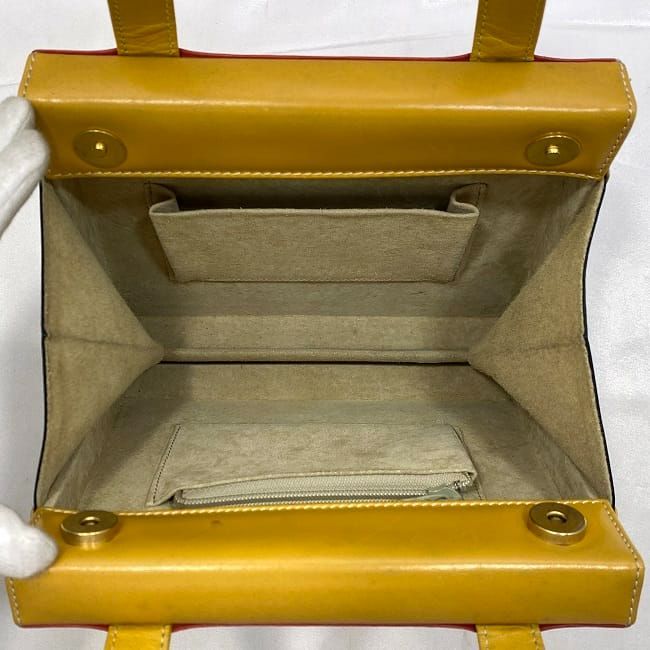 Loewe Handbag Red Yellow Top Handle — view 6