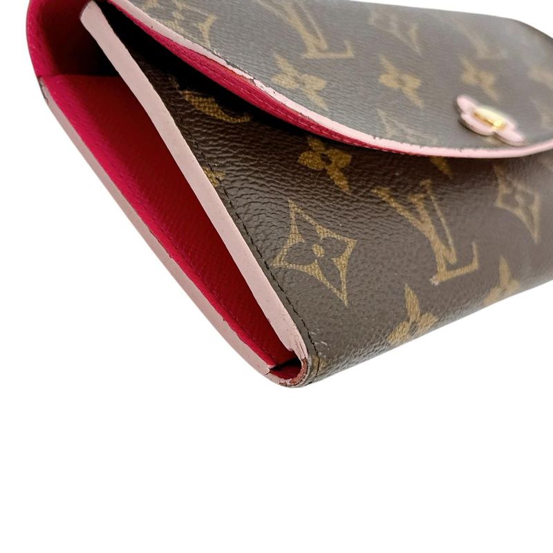 Louis Vuitton Monogram Portefeuille Emilie Long Wallet — view 6