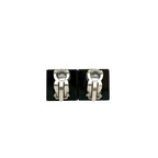 Chanel Coco Mark Rhinestone Square Earrings Ear Cuff Accessory 06P — view 6