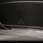 Gucci GG Embossed Black Round Zipper Long Wallet 1335 — view 7
