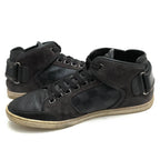 Louis Vuitton Shoes Sneakers High Cut Men Leather Gray Damier Graphite — view 3