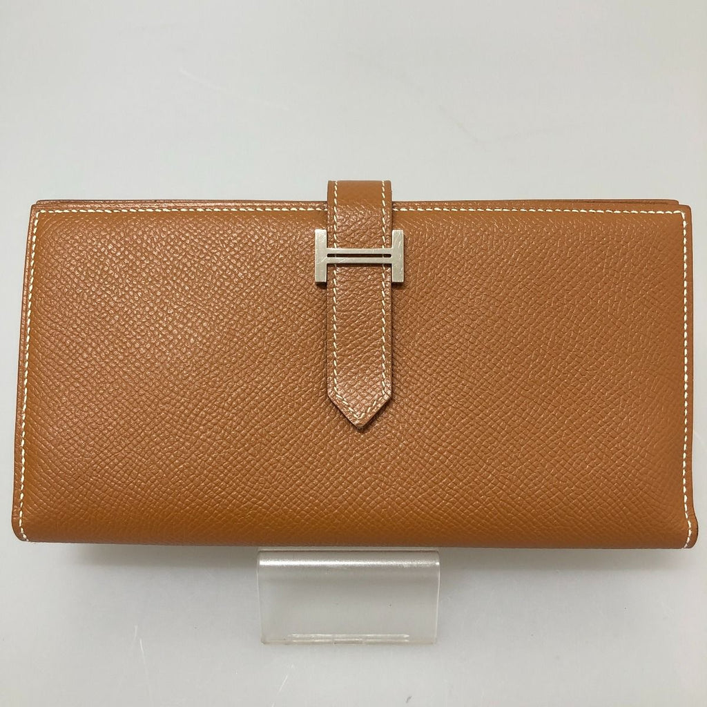 Hermes Long Wallet Bearn Souffle Brown — view 2