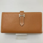 Hermes Long Wallet Bearn Souffle Brown — view 2