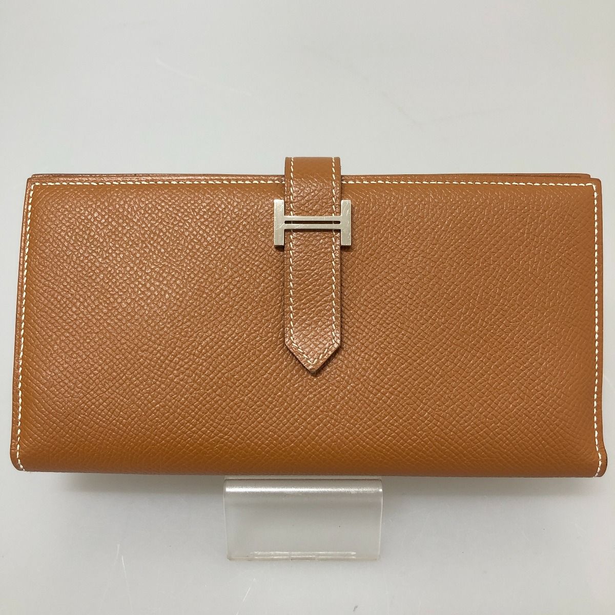 Hermes Long Wallet Bearn Souffle Brown — view 2