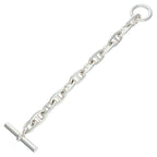 Hermes Chaine Dancre TGM Silver Bracelet 11 Link — view 3