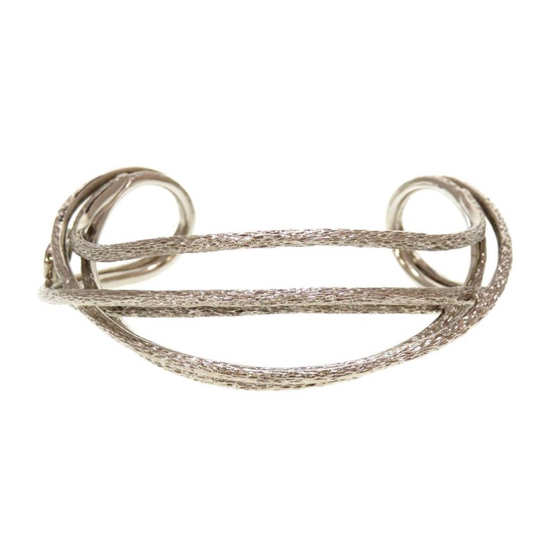 Christian Dior CD Logo Metal Silver Bracelet Bangle 0029 — view 8