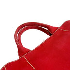 Prada Bn2439 Mini 2-Way Canapa Tote Bag Red — view 9