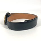 Hermes Belt Vintage Buckle Leather Black — view 5