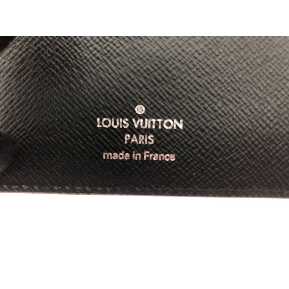 Louis Vuitton Bifold Wallet Taiga Portefeuille Multiple Black — view 5