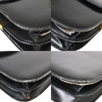 Celine Carriage Shoulder Bag Leather Black 67 Fa291 — view 7