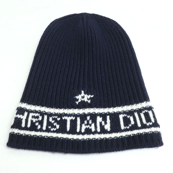 Dior Logo Knit Cap Navy 31 Noe714 Ixgh — view 3