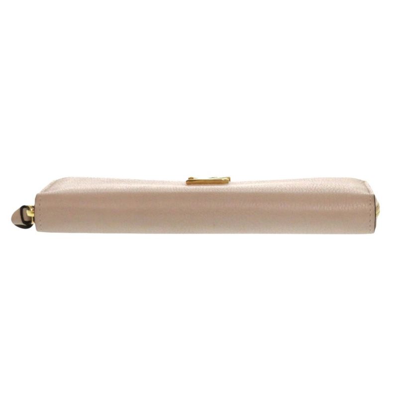 Louis Vuitton Zippy Lock Me Leather Glaze Long Wallet 0858 — view 3