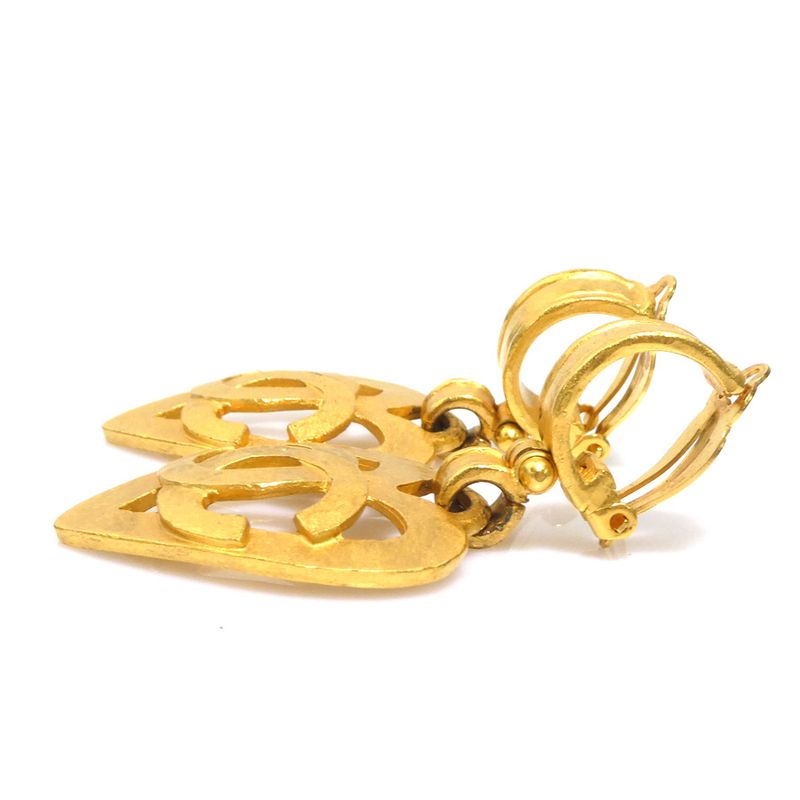 Chanel Earrings Coco Mark Heart — view 4