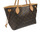 Louis Vuitton Monogram Neverfull PM Tote Bag Brown Vachetta Leather Gold — view 4