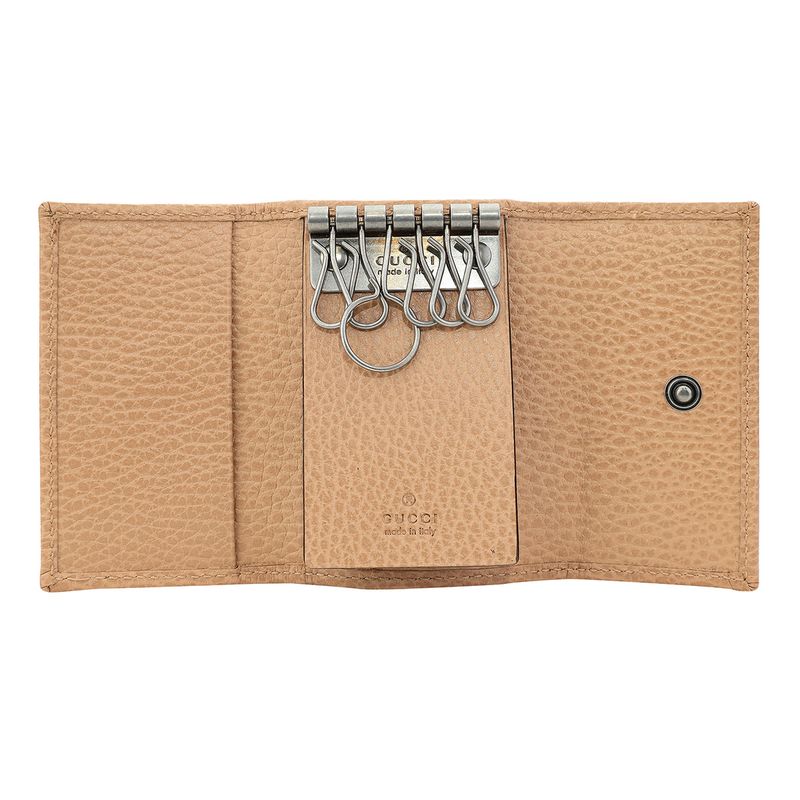 Gucci Key Case GG Marmont Rose Beige — view 4