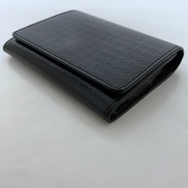 Fendi Card Case Black Micro Zucca — view 4