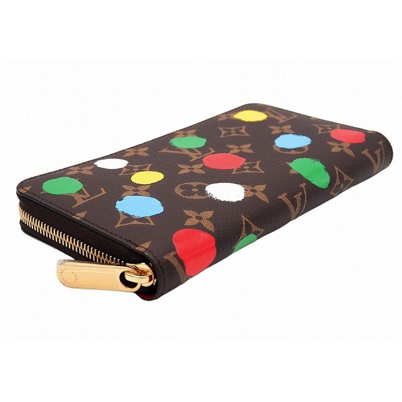 Louis Vuitton Yk Zippy Wallet Painted Dot Monogram Canvas Polka Yayoi Kusama — view 4