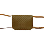 Celine Vintage Macadam Blason Triomphe Pattern Leather Mini Shoulder Bag
