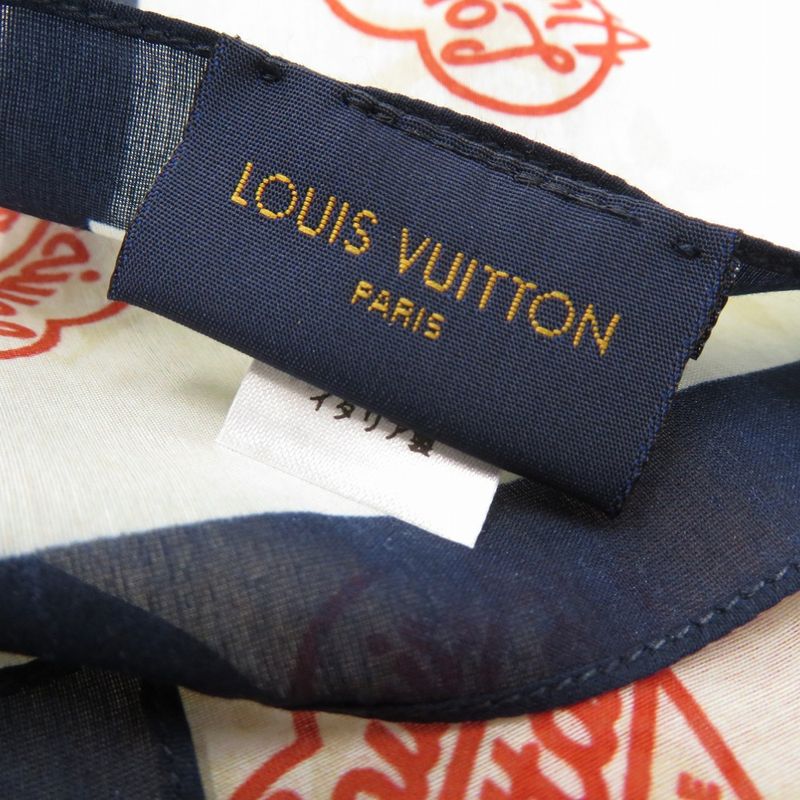 Louis Vuitton Virgil Abloh NIGO Collaboration Handkerchief Bandana Heart — view 6