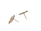 Chanel CC Logo Earrings 09 Rhinestone Metal Silver Clear — view 4