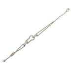 Louis Vuitton Single Bracelet Serieurs Strass Metal Rhinestone Silver — view 4