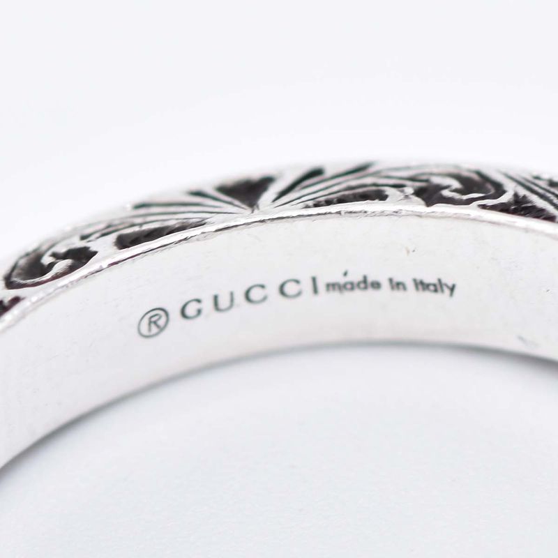 Gucci Ring Double G Key Size 15 5.7 Silver SV 925 Accessories — view 7