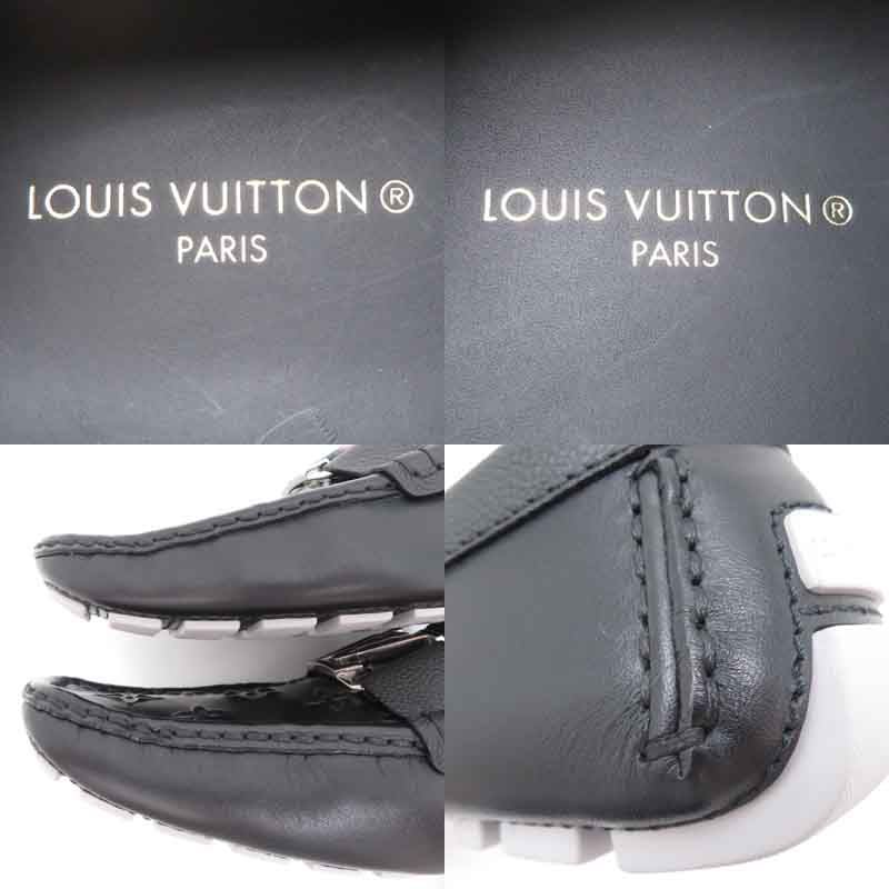 Louis Vuitton Monte Carlo Line Size 26.5 Black Loafers — view 9