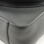 Christian Dior Saddle Mini Tote 2-Way Shoulder Bag Calf Black — view 5