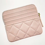 Chanel Quilted Pink Coin Case Purse Caviar Leather Gold Hardware — view 2