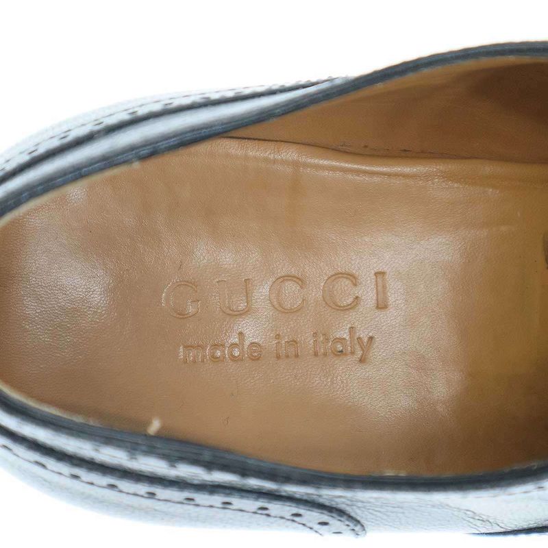 Gucci GG Pattern Dress Shoes Black 7 — view 5