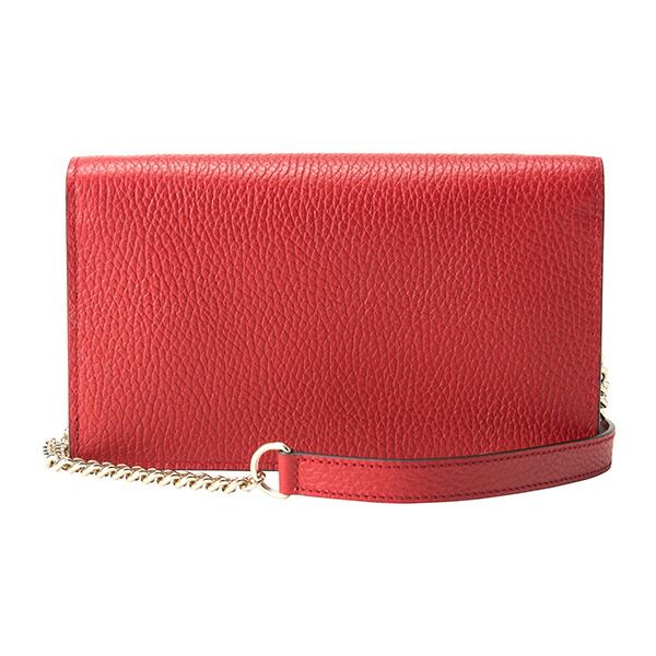 Gucci Clutch and Second Bag Shoulder Dollar Calf Red — view 2