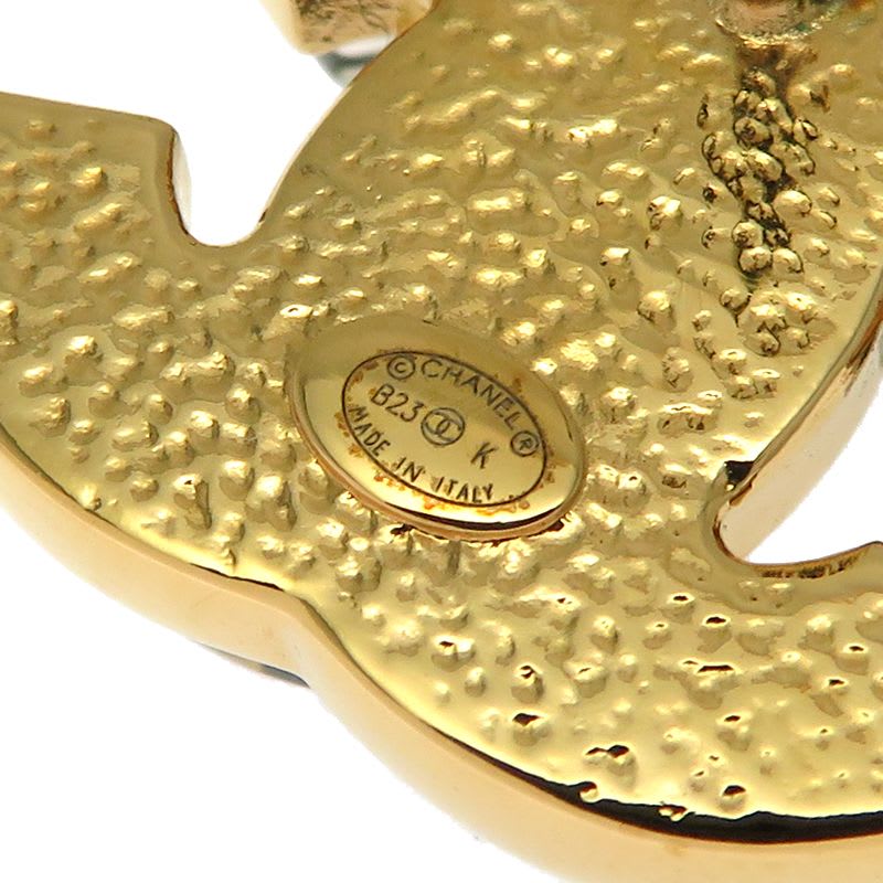 Chanel Iconic CC Black and Gold-Tone Earrings — view 9