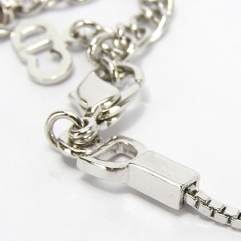 Christian Dior Necklace Metal Silver Hardware Fang Motif Plated Accessory — view 9
