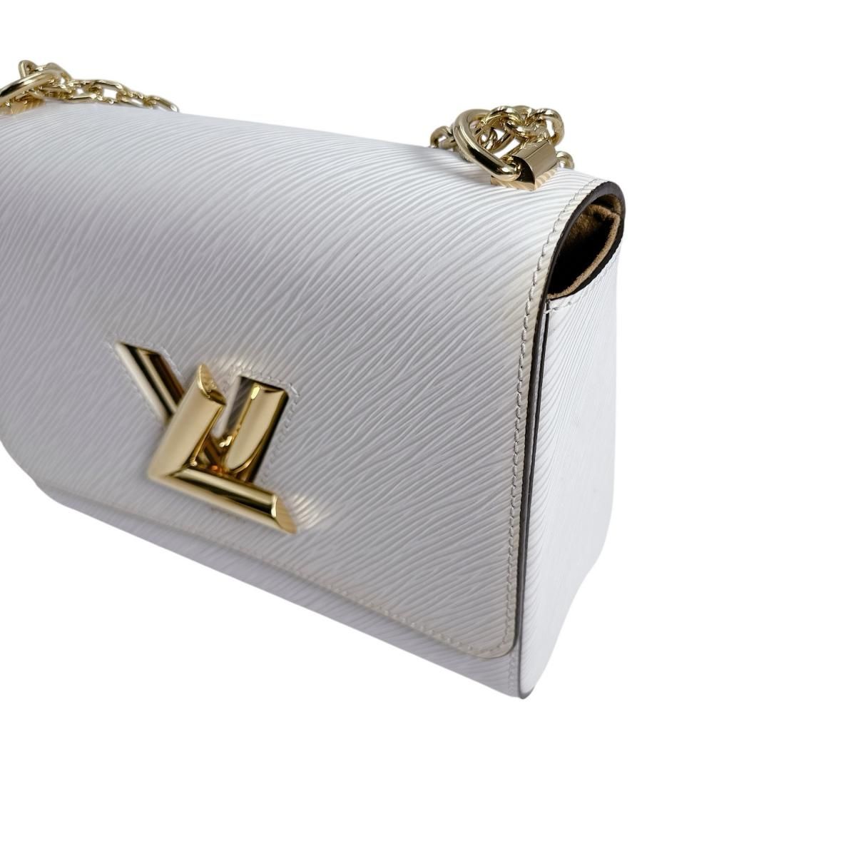 Louis Vuitton Epi Leather Twist MM Bron Shoulder Bag White — view 9