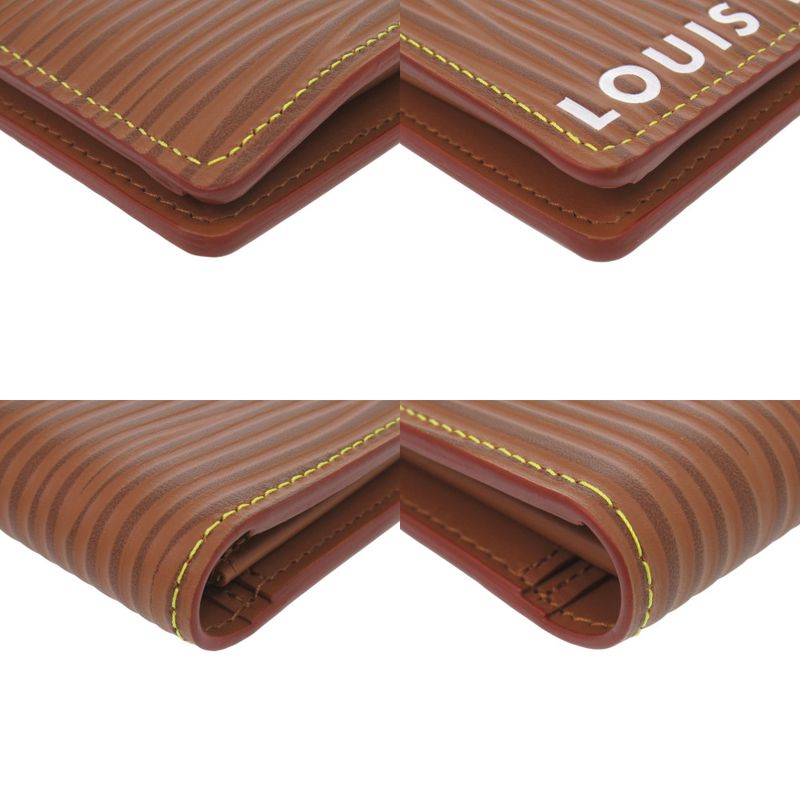 Louis Vuitton Portefeuille Blazer NM Epi Leather Brown Long Wallet — view 4