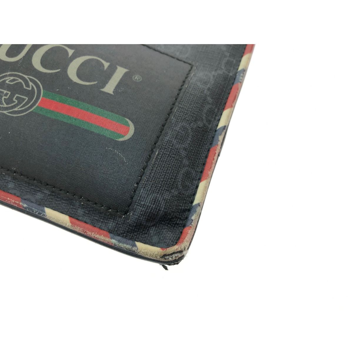 Gucci Clutch Bag GG Supreme Night Courier Taiga Patch — view 6