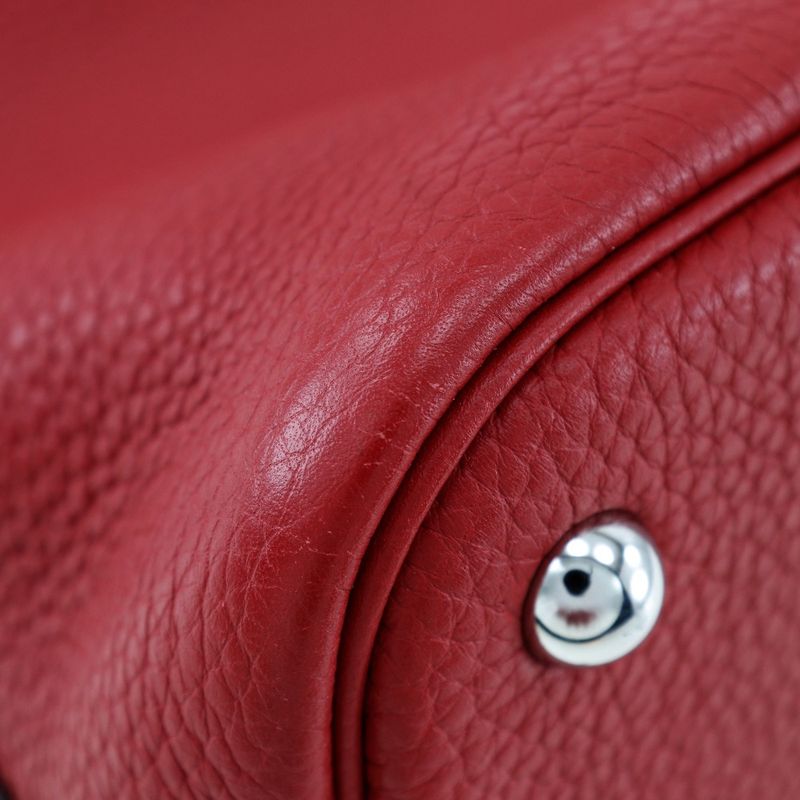 Hermes Bolide 31 Taurillon Clemence Rouge Vif Q Handbag — view 4