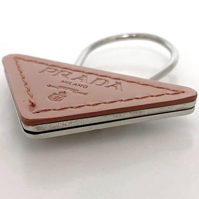Prada Key Ring Pink Silver Hardware 1 Ap276 — view 6