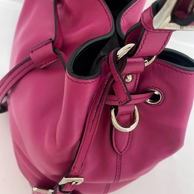 Prada Draw String 2-Way Bag Pink Fuxia Fuchsia Bn2785 — view 8