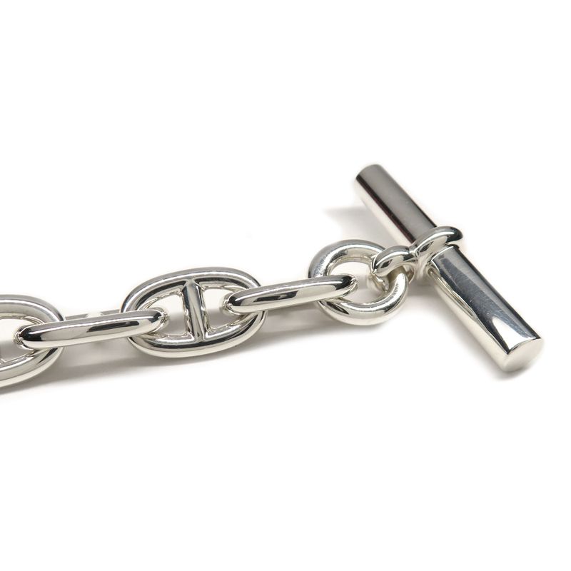 Hermes Bracelet Chaine D'ancre MM 13 Frames Links AG 925 Silver — view 9