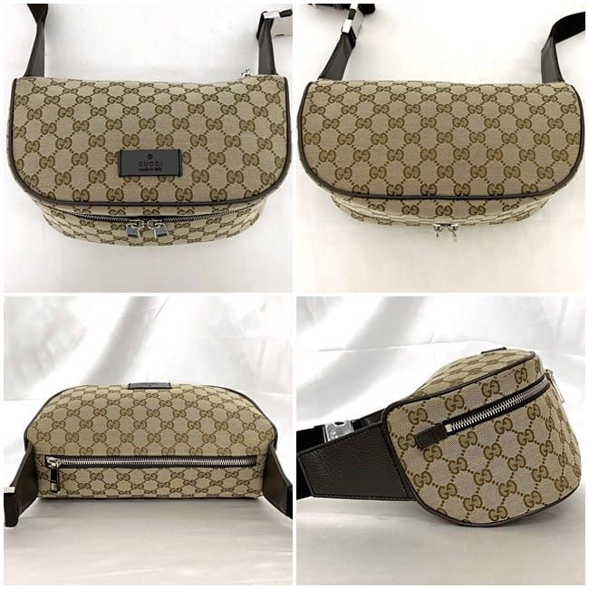 Gucci Body Bag Beige Brown GG Canvas — view 3